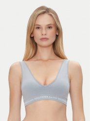 Tommy Hilfiger Biustonosz top UW0UW05726 Niebieski. Niebieskie biustonosze Tommy Hilfiger, xl, bez wzorów, z bawełny, bez kołnierzyka, bez ramiączek. Za 199.99 zł.