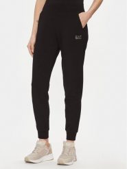 EA7 Emporio Armani Spodnie dresowe 8NTP85 TJTXZ 0200 Czarny Regular Fit. Czarne spodnie dresowe EA7 Emporio Armani, bez wzorów, z bawełny. Za 219.99 zł.