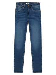 Wrangler Dżinsy - Skinny fit - w kolorze niebieskim rozmiar: W31/L34. Niebieskie jeansy Wrangler, l, z aplikacjami, z podwyższonym stanem. Za 203.45 zł.