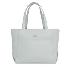 Torebka Calvin Klein. Szare shopper bag Calvin Klein, bez wzorów, bez dodatków. Za 479.99 zł.