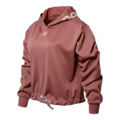 Bluza damska New Balance WT13175MIN – czerwona. Czerwone bluzy New Balance, s, bez wzorów, z materiału, z kapturem. W wyprzedaży za 169.99 zł.