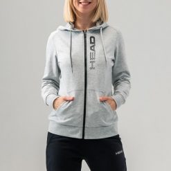 Bluza z kapturem damska Club Greta. Szare bluzy z kapturem Head, xl, bez wzorów, z bawełny, z kapturem. Za 299.90 zł.