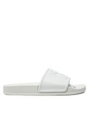 Off-White Klapki OWIC006S22MAT0010100 Biały. Białe klapki OFF-WHITE, bez wzorów, z tworzywa sztucznego, bez obcasa, bez zapięcia. Za 659.99 zł.