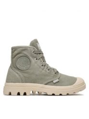 Palladium Trapery Pampa Hi 92352-339-M Zielony. Zielone traperki Palladium, bez wzorów, z materiału, bez obcasa, bez zapięcia. Za 399.99 zł.