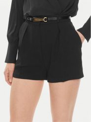 Elisabetta Franchi Szorty materiałowe SH-005-42E2-V350 Czarny Regular Fit. Czarne spodnie materiałowe Elisabetta Franchi, bez wzorów, z materiału. Za 869.99 zł.