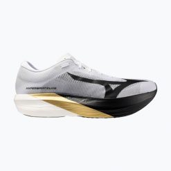 Buty do biegania Mizuno Hyperwarp Elite. Białe buty do biegania Mizuno, bez wzorów, z materiału, bez zapięcia, do biegania. Za 1,051.40 zł.