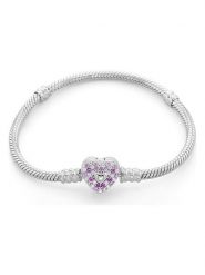 CHARM'S Srebrna bransoletka z cyrkonią rozmiar: onesize. Szare bransoletki CHARM'S, z cyrkonią, srebrne. Za 382.89 zł.