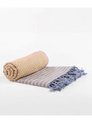 Ottoman Chusta hammam "Fenomen" w kolorze żółtym - 190 x 105 cm rozmiar: onesize. Żółte chusty Ottoman, bez wzorów, z bawełny. Za 69.99 zł.