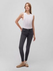 MAVI Dżinsy "Adriana" - Skinny fit - w kolorze antracytowym rozmiar: W30/L30. Czarne jeansy Mavi, l, bez wzorów, klasyczne. Za 119.95 zł.
