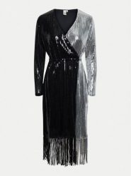 YAS Sukienka koktajlowa Tio 26035387 Czarny Regular Fit. Czarne sukienki YAS, xs, bez wzorów, z syntetyku, wizytowe, bez kołnierzyka, bez ramiączek. Za 239.99 zł.