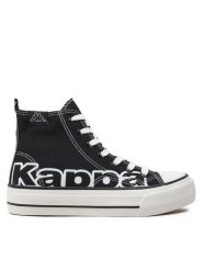 Kappa Trampki YL201408 Czarny. Czarne trampki Kappa, bez wzorów, z materiału, bez zapięcia. Za 129.99 zł.