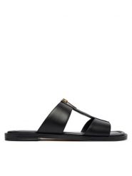 MICHAEL Michael Kors Klapki Berkley Flat 40S6BRFS1L Czarny. Czarne klapki MICHAEL Michael Kors, bez wzorów, ze skóry, bez obcasa, bez zapięcia. Za 529.99 zł.