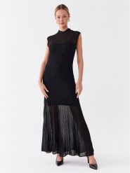 Calvin Klein Sukienka dzianinowa K20K205555 Czarny Regular Fit. Czarne sukienki Calvin Klein, s, bez wzorów, z dzianiny, wizytowe, bez kołnierzyka, bez ramiączek. Za 829.99 zł.