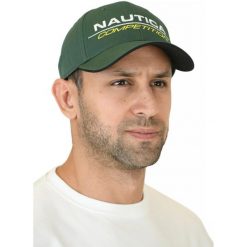 Czapka z daszkiem Nautica Tappa Snapback. Zielone czapki z daszkiem Nautica, bez wzorów, sportowe. Za 119.00 zł.