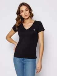 Calvin Klein Jeans T-Shirt Rood J20J213716 Czarny Regular Fit. Czarne t-shirty Calvin Klein Jeans, xs, bez wzorów, z bawełny, bez kołnierzyka, bez ramiączek. Za 99.99 zł.