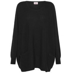 Sweter Deha Woooly Blend Loose Sweater Damskie. Czarne swetry Deha, s, bez wzorów, z kaszmiru, bez ramiączek. Za 549.99 zł.