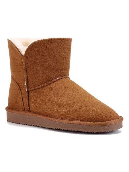 ISLAND BOOT Botki zimowe "Chloe" w kolorze jasnobrązowym rozmiar: 42. Brązowe botki Island Boot, bez wzorów, z materiału, bez obcasa, bez zapięcia. Za 189.95 zł.