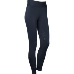 Damskie legginsy zimowe o pełnej przyczepności Harry's Horse. Niebieskie legginsy HARRYS HORSE, bez wzorów, sportowe. W wyprzedaży za 246.00 zł.