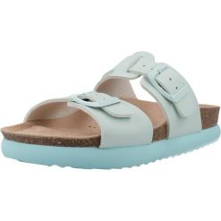 Sandały GEOX J SANDAL BUBBLEBOW Niebieski. Niebieskie sandały Geox, bez wzorów, z syntetyku, sportowe, bez obcasa, bez zapięcia. Za 176.99 zł.