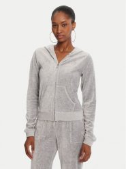 Juicy Couture Bluza Robyn JCSEBJ007 Szary Slim Fit. Szare bluzy Juicy Couture, s, bez wzorów, z bawełny, bez kaptura. Za 399.99 zł.