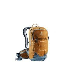 Plecak rowerowy Deuter Attack 8 JR - cinnamon/atlantic. Brązowe plecaki Deuter, bez wzorów, bez dodatków. Za 702.99 zł.