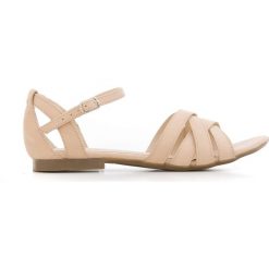 Sandały na miękkiej podeszwie - skóra naturalna - model 370 - kolor beżowy (41). Brązowe sandały Zapato, bez wzorów, z jeansu, boho, bez obcasa, na płaskiej podeszwie, bez zapięcia. W wyprzedaży za 269.10 zł.