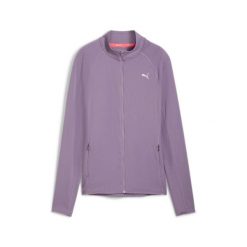 Sweter damski z zamkiem błyskawicznym Puma For Her Ribbed. Fioletowe swetry Puma, m, bez wzorów, z elastanu, bez ramiączek. Za 236.90 zł.