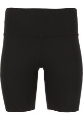 Szorty damskie Athlecia Bloom. Czarne szorty sportowe Athlecia, bez wzorów, z materiału, do biegania. Za 128.00 zł.