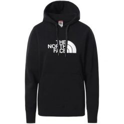 Bluza sportowa damska The North Face W Drew Peak Pullover Hoodie. Czarne bluzy z kapturem The North Face, s, bez wzorów, z kapturem, trekkingowe. Za 299.99 zł.