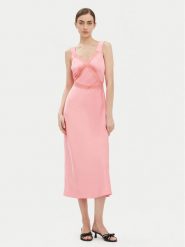 BARDOT Sukienka koktajlowa 58603DB3 Różowy Regular Fit. Czerwone sukienki Bardot, bez wzorów, z syntetyku, wizytowe, bez kołnierzyka, bez ramiączek. Za 339.99 zł.