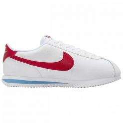 Buty Nike Cortez DN1791-108 białe. Białe buty treningowe bez wzorów, ze skóry, bez zapięcia, Nike Cortez. Za 694.01 zł.