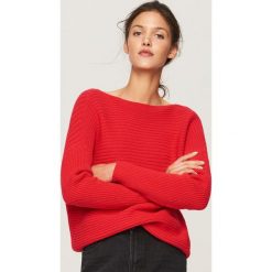 Sweter z wiązaniem z tyłu - Czerwony. Swetry marki INESIS. W wyprzedaży za 59.99 zł.