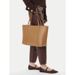 Torebka GINO ROSSI. Brązowe shopper bag Gino Rossi, bez wzorów, bez dodatków. Za 134.99 zł.