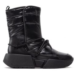 Botki Rage Age. Czarne botki Rage Age, bez wzorów, bez obcasa, na płaskiej podeszwie, bez zapięcia. Za 299.99 zł.