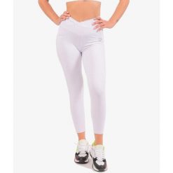 Damskie legginsy Givova ECO. Białe legginsy Givova, bez wzorów, z materiału. Za 270.99 zł.