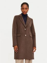 Maryley Płaszcz przejściowy 24IB808/14CO Brązowy Regular Fit. Brązowe płaszcze Maryley, s, bez wzorów, z syntetyku, bez kaptura. Za 369.99 zł.