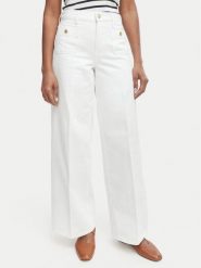 Tommy Hilfiger Jeansy 70s WW0WW48576 Biały Wide Leg. Białe jeansy Tommy Hilfiger, s, bez wzorów, z bawełny. Za 649.99 zł.