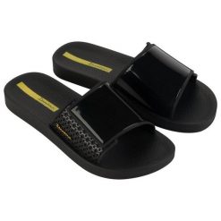Klapki dla kobiet Ipanema ANATOMIC URB. Czarne klapki Ipanema, bez wzorów, bez obcasa, bez zapięcia. Za 89.00 zł.