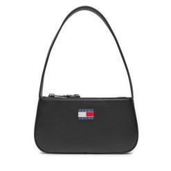 Torebka Tommy Jeans. Czarne torebki klasyczne Tommy Jeans, bez wzorów, z jeansu, klasyczne, bez dodatków. Za 179.99 zł.
