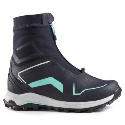 Buty turystyczne damskie Quechua SH900 Pro mountain Mid wodoodporne. Niebieskie buty trekkingowe QUECHUA, na zimę, bez zapięcia. W wyprzedaży za 399.99 zł.