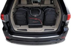 Torby Do Bagażnika Jeep Grand Cherokee 2010-2021 4Szt Kjust. Czarne torby podróżne KJUST, bez wzorów, z kauczuku. Za 1,250.00 zł.