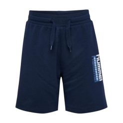 Szorty dla dzieci Hummel Tukas. Niebieskie szorty Hummel, bez wzorów, sportowe. Za 155.50 zł.