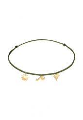 Elli Damska bransoletka na kostkę Palma Fala Słońce Boho z nylonową taśmą w srebrze próby 925 Sterling Silver Bransoletki na nogę 1 ct Damski. Szare bransoletki Elli, srebrne. Za 248.99 zł.