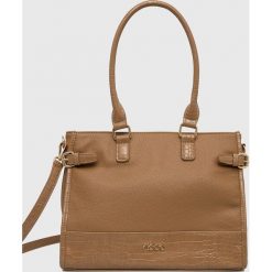 Nobo torebka kolor brązowy. Brązowe shopper bag NOBO, bez wzorów, na ramię, bez dodatków. W wyprzedaży za 174.99 zł.
