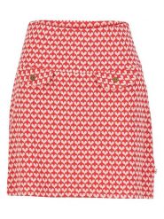 Blutsgeschwister Spódnica "Flip and Flap" w kolorze czerwono-białym rozmiar: L. Białe spódnice Blutsgeschwister, l, bez wzorów, z bawełny, mini. Za 105.88 zł.