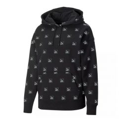 Damska Bluza Z Nadrukiem Love Na Całej Powierzchni. Czarne bluzy Puma, l, bez wzorów, bez kaptura. Za 332.99 zł.