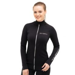 Bluza dresowa termoaktywna rozpinana damska Brubeck Athletic. Czarne bielizna termoaktywna damska Brubeck, xl, bez wzorów, z dresówki, bez kaptura, do biegania. Za 239.99 zł.