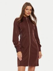 Liu Jo Sport Sukienka codzienna TF4261 J4751 Brązowy Regular Fit. Brązowe sukienki Liu Jo Sport, na co dzień, l, bez wzorów, z syntetyku, sportowe, bez kołnierzyka, bez ramiączek, proste. Za 479.99 zł.