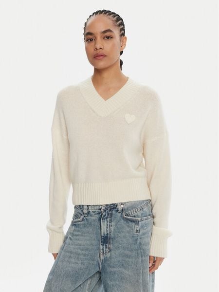 HUGO Sweter Scutie_B 50543059 Écru Regular Fit. Swetry Hugo, xl, bez wzorów, z syntetyku, bez ramiączek. Za 369.99 zł.