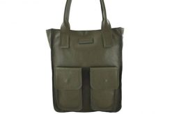 Shopperka skórzana BARBERINI'S zielona 952-38. Zielone shopper bag Barberinis, bez wzorów, ze skóry, biznesowe, małe, bez dodatków. Za 339.99 zł.